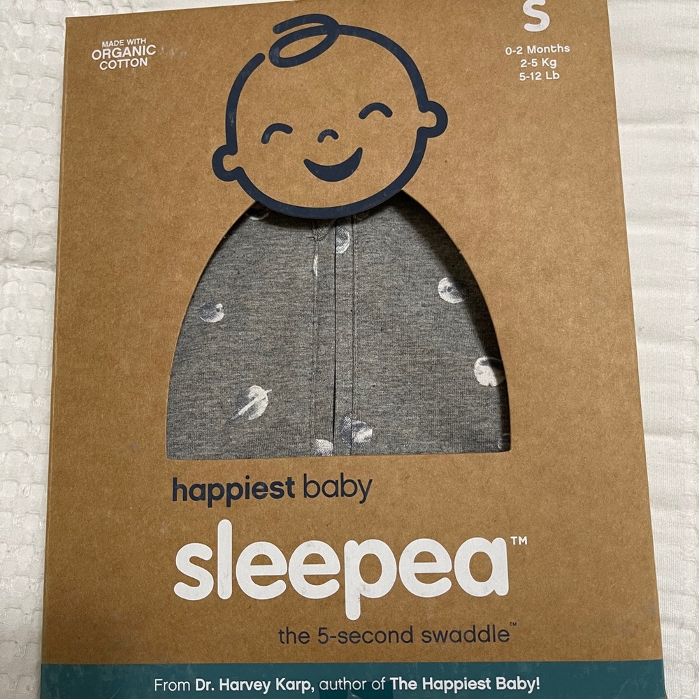 NWT Happiest Baby Sleepea Swaddle Sleep Sack Small